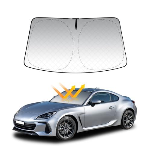 KUNGKIC トヨタ GR86 ZN8 スバル BRZ ZD8 2022 2023 2024 2025 専用 サンシェード フロントウィンドウ用 車用日よけ 日焼け防止 遮光 遮熱 UVカッ 暑さ対策 簡単取付 折り畳み式 収納便利 内装パ 4933e8a9