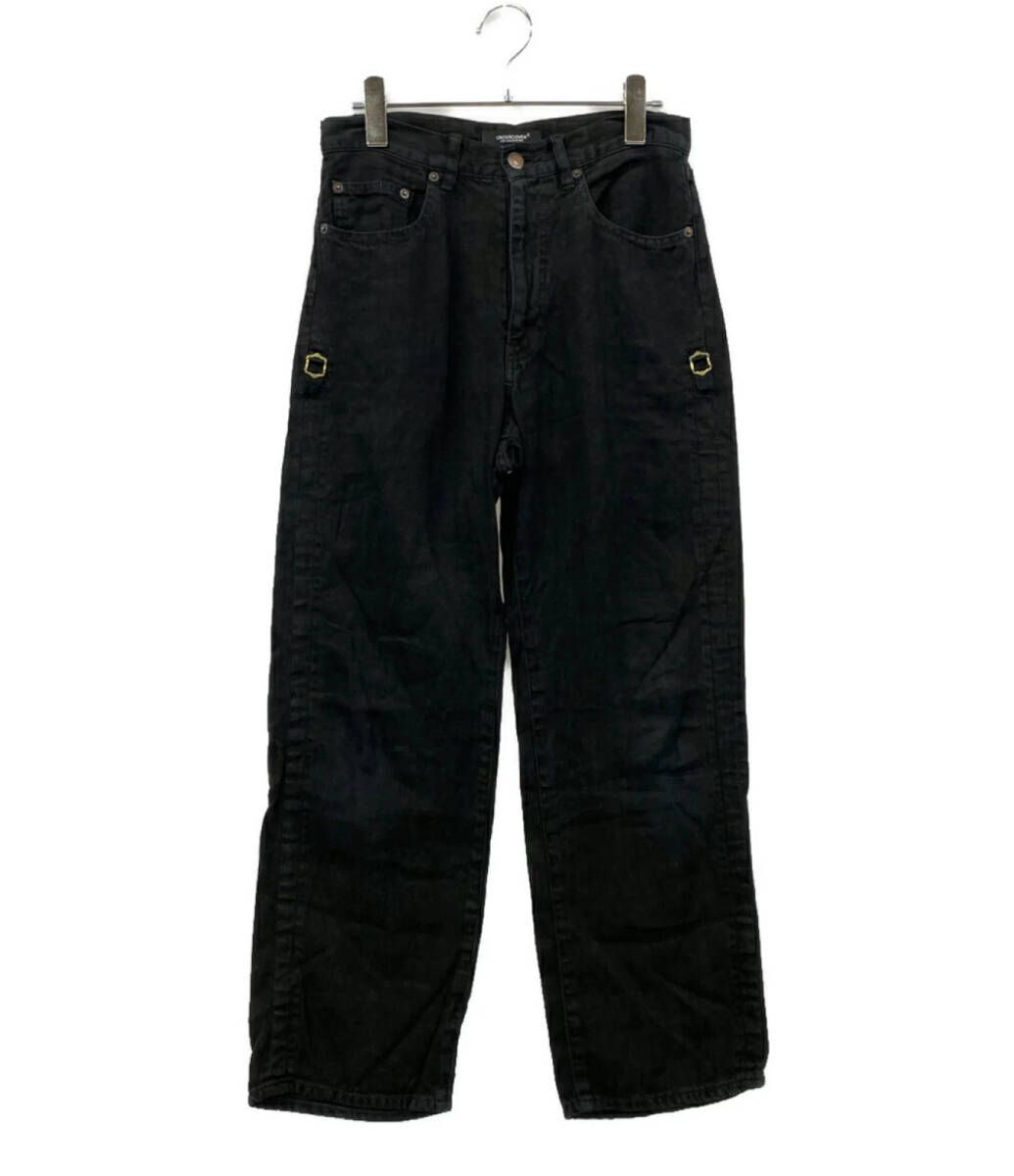 25SS UNDERCOVER リネンアジャスターデニム size 1 ブラック アンダーカバー