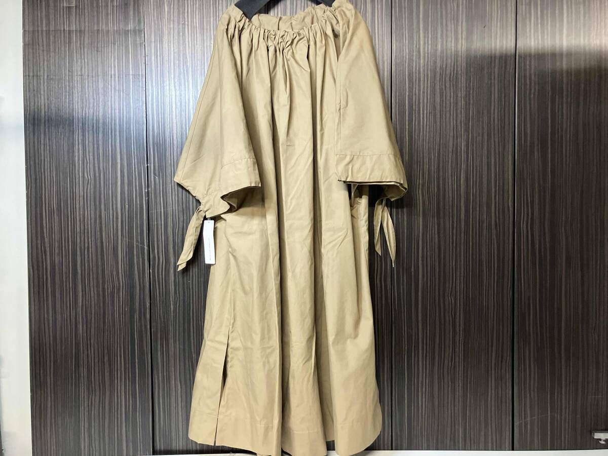 CAJON EYS カジョンアイズ Ribbon Parachute Dress リボンパラシュートドレス ワンピース ベージュ バックリボン M057 フリーサイズ