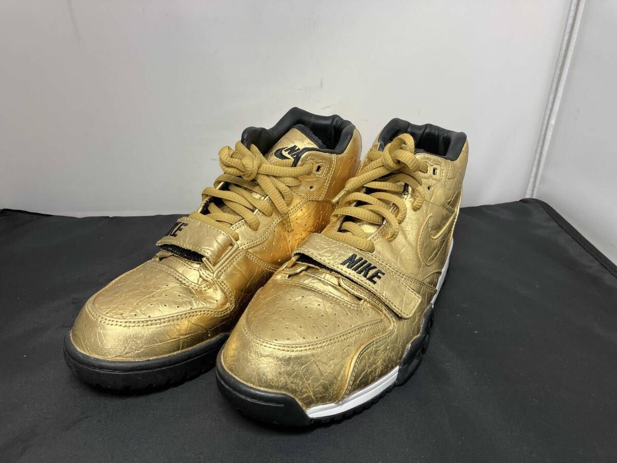 NIKE ナイキ 80169-700 Air Trainer 1 'Super Bowl 50' エアトレーナー 1 スーパーボウル 50 スニーカー 29cm メンズ ゴールド系 ※替紐付