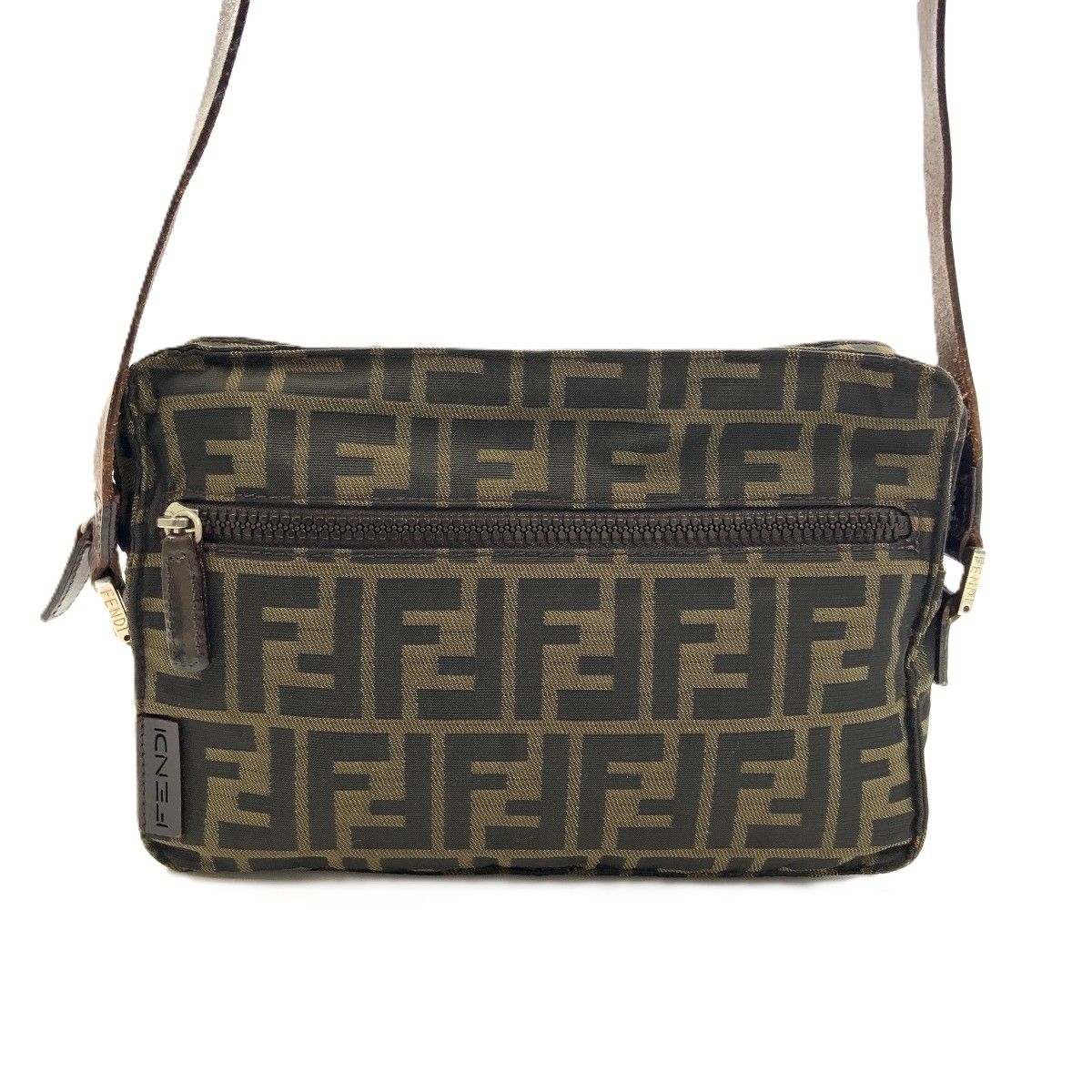 FENDI フェンディ ズッカ ショルダーバッグ ブラウン 現状渡し