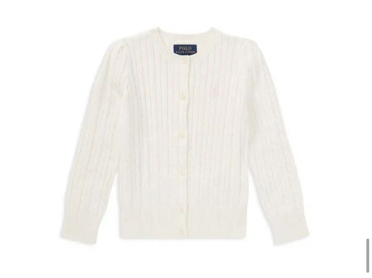 POLO RALPH LAUREN ポロラルフローレン ケーブルニット カーディガン 白