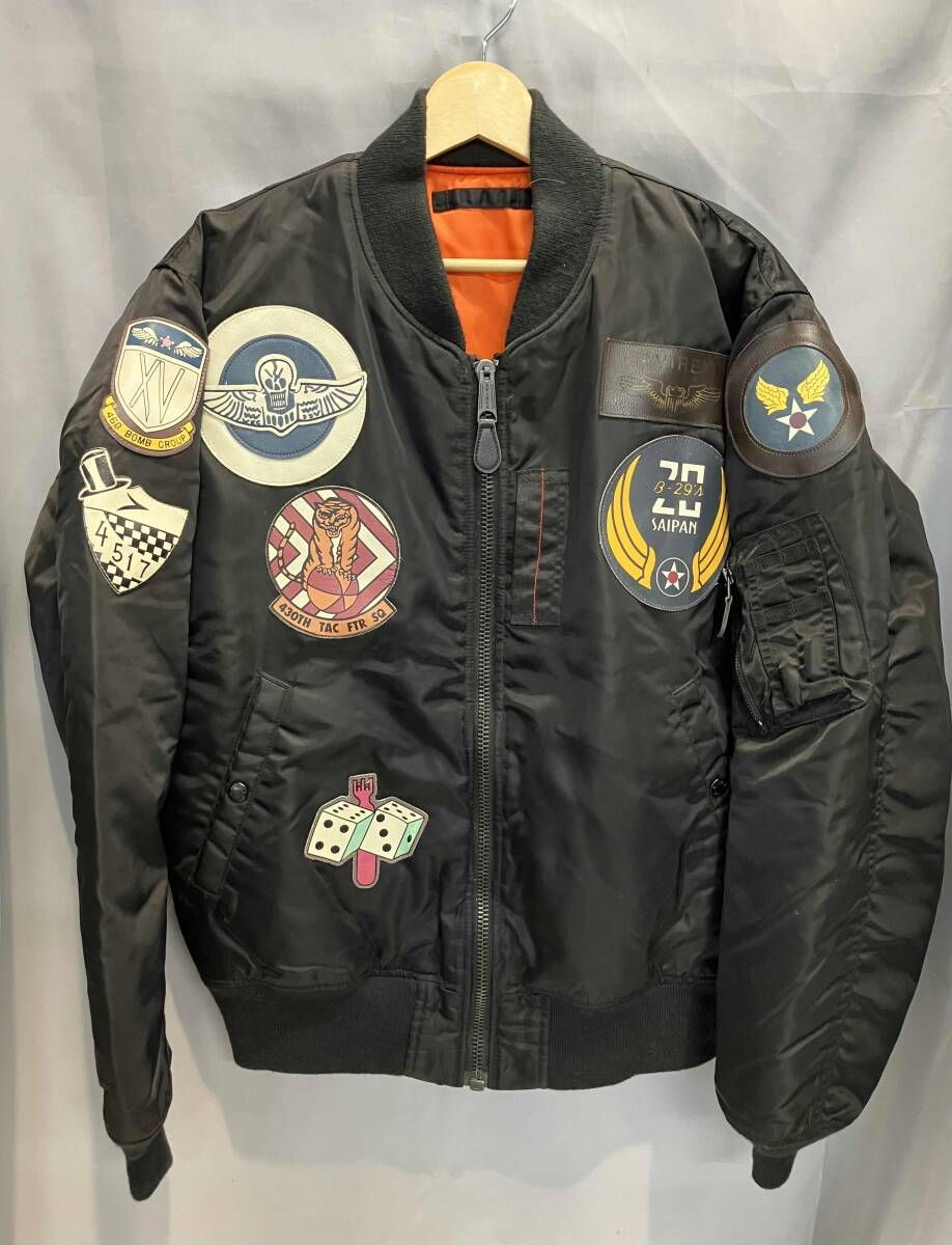 ★ AVIREX アヴィレックス フライトジャケットMA-1 TOPGUN メンズ 2XL ブラック 通年 15,170円