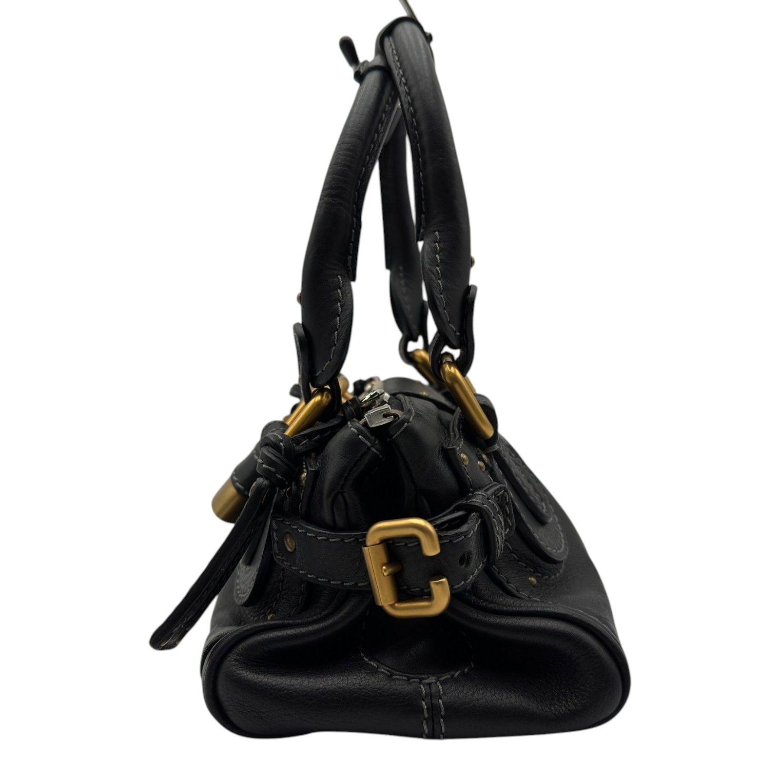 クロエ Chloe パディントン ミニバッグ ブラック レザー レディース ハンドバッグ