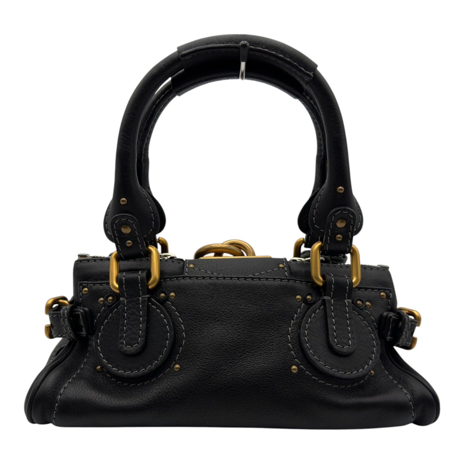 クロエ Chloe パディントン ミニバッグ ブラック レザー レディース ハンドバッグ