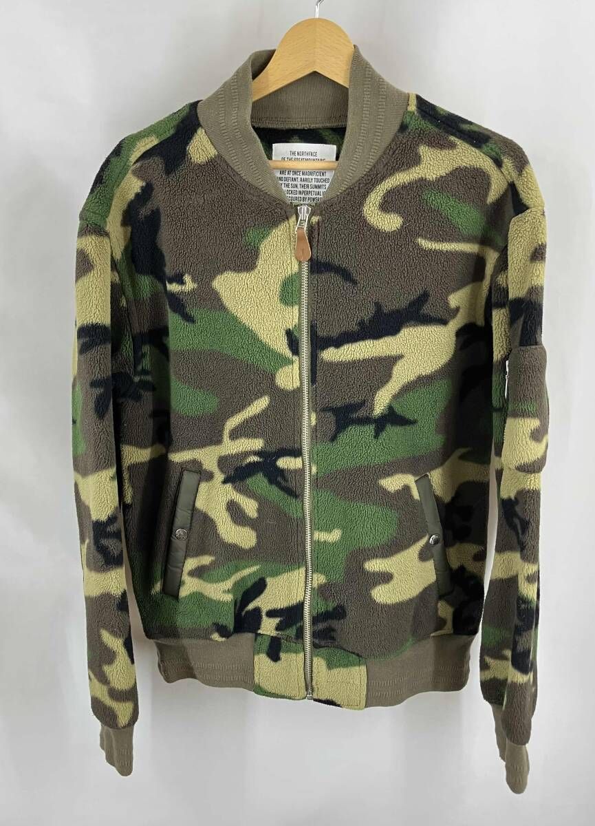 ★ THE NORTH FACE ノースフェイス ボアフリースジャケット MA-1 型 AA20752 サイズ L 迷彩柄 冬