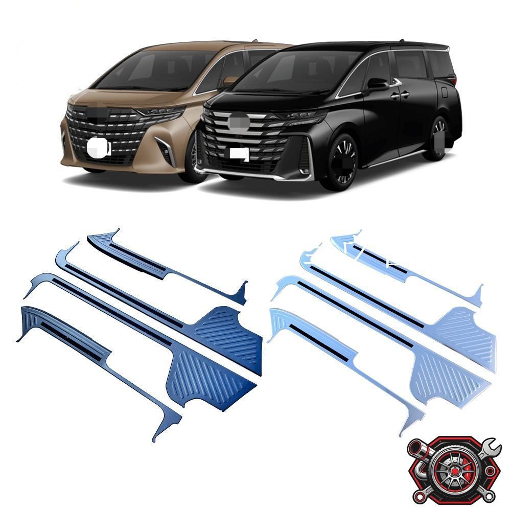 23年モデルトヨタALPHARD/Vellfire 40系専用 ステンレス製ウェルカムステップバー 4ピースセットcp822