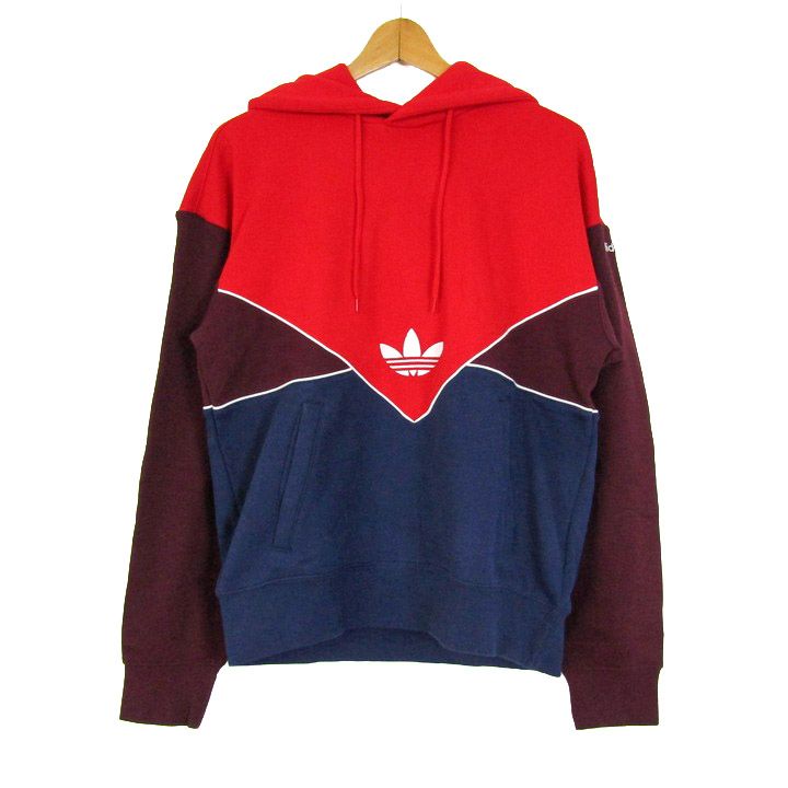 アディダスオリジナルス パーカー トップス スウェット スポーツウエア 未使用 メンズ Lサイズ マルチカラー adidas Originals