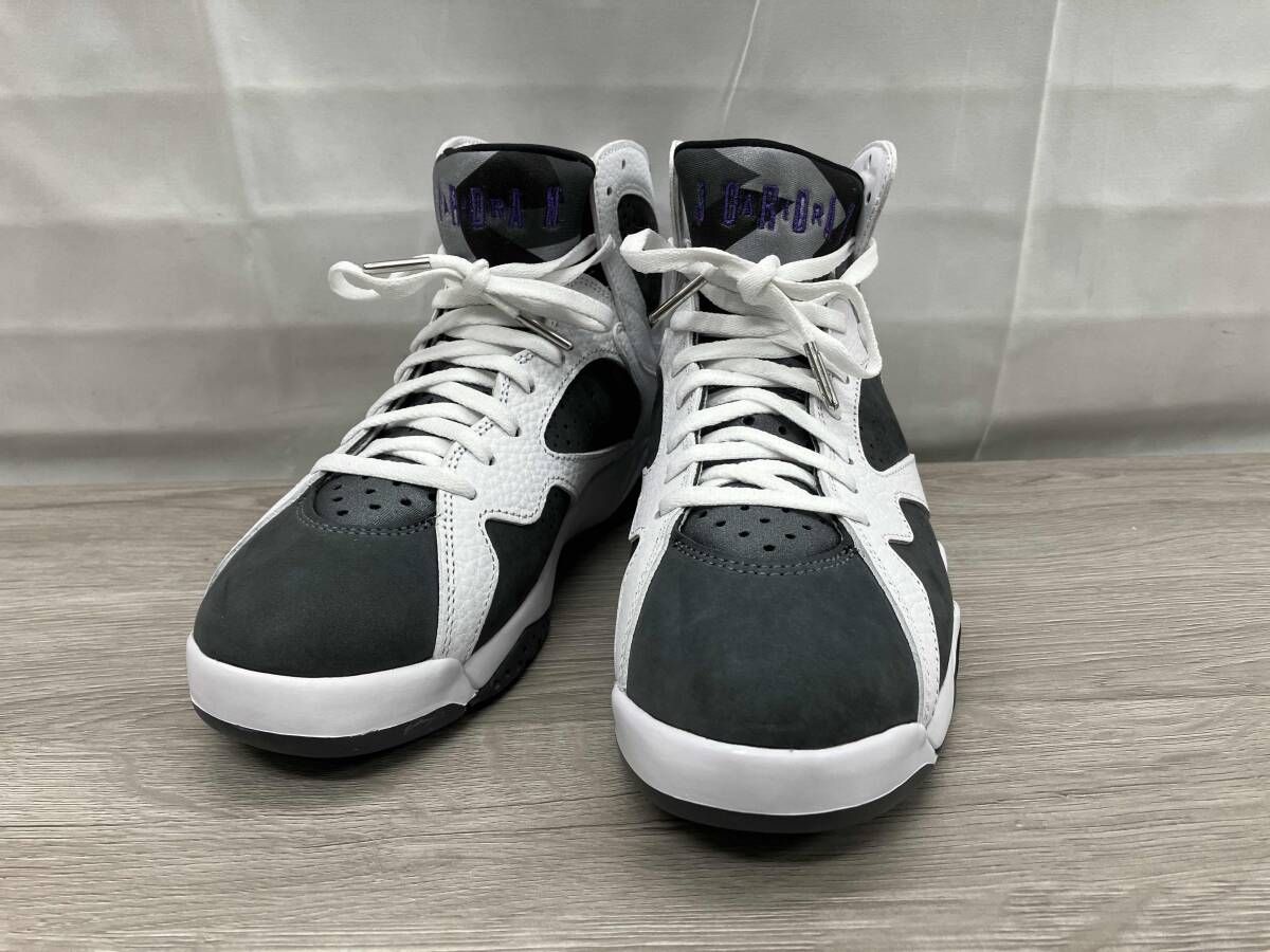 NIKE ナイキ スニーカー NIKE Air Jordan 7 Retro Flint (2021) 25cm ホワイト×グレー