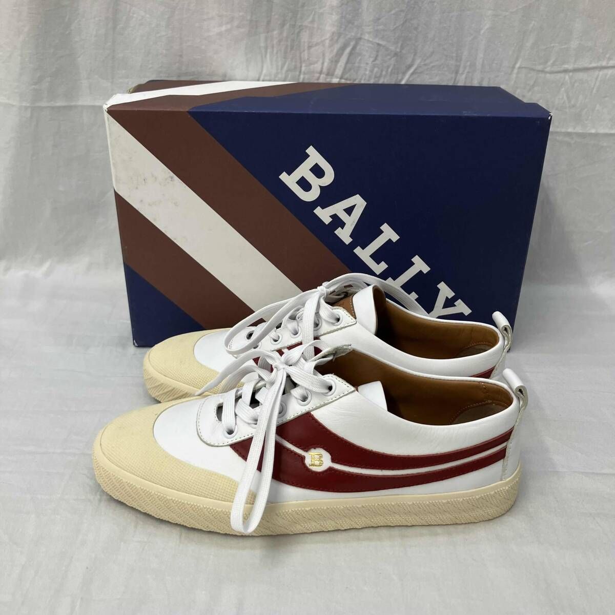 箱付] BALLY バリー SHENNON シェノン レザースニーカー 6223261 EU38 