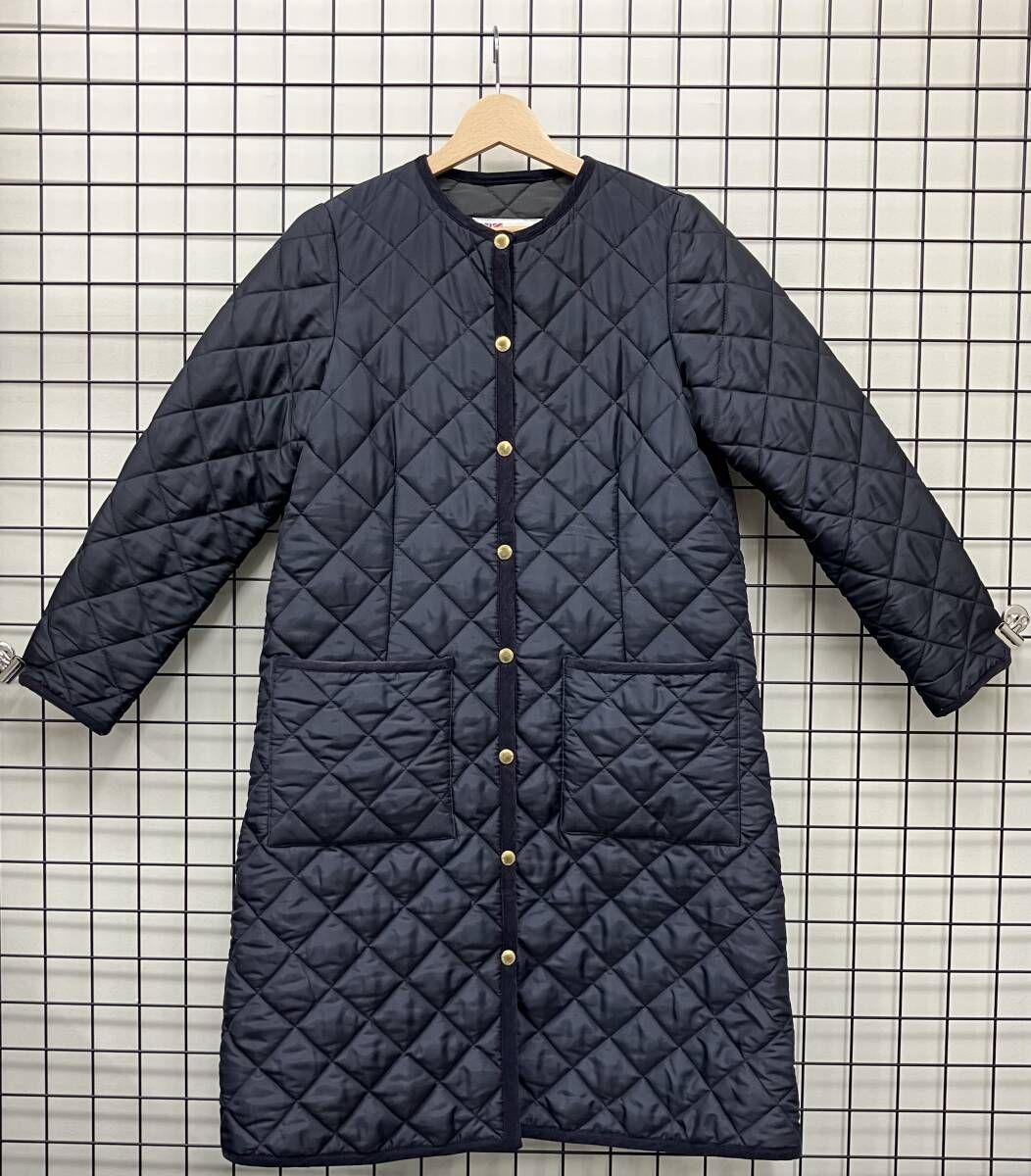 Traditional Weatherwear トラディショナルウェザーウェア/キルティングコート/サイズ34/ネイビー