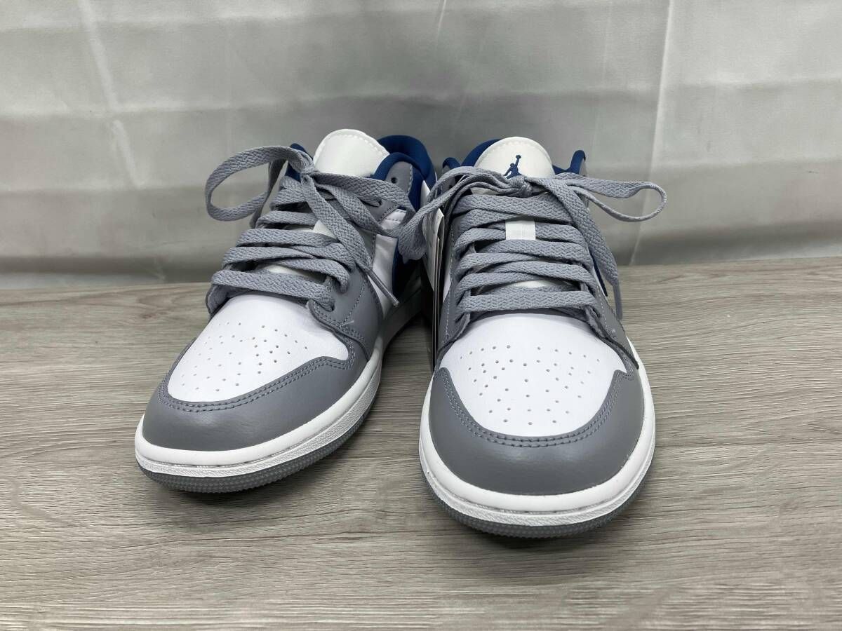 NIKE ナイキ スニーカー WMNS Air Jordan 1 Low DC0774-042 25.5cm ホワイト×グレー×ブルー 6,279円
