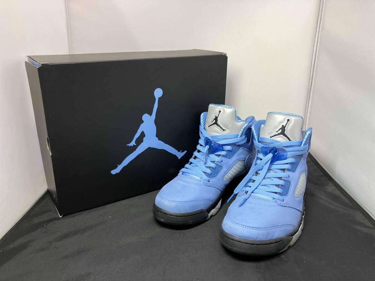 NIKE ナイキ DV1310-401 AIR JORDAN 5 RETRO SE エアジョーダン 5 レトロ スニーカー 29cm メンズ ライトブルー系 水色系 ※箱付