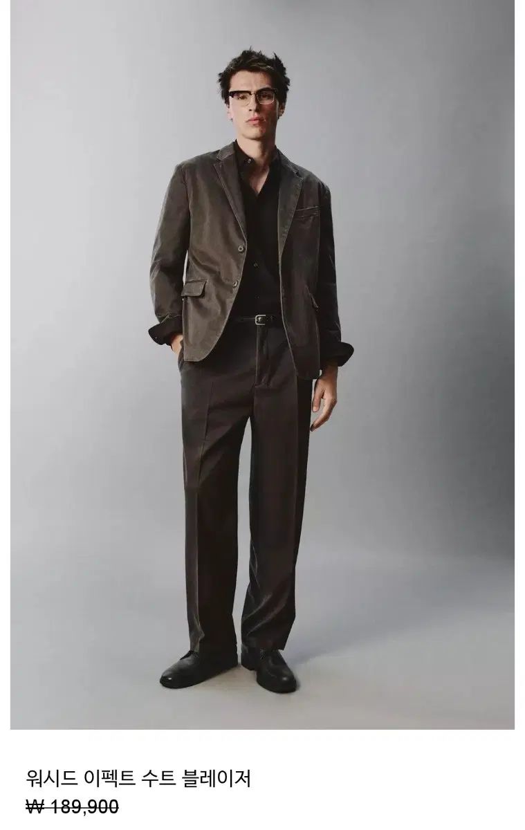 ZARA ウォッシュド エフェクト スーツ ブレーザー 48