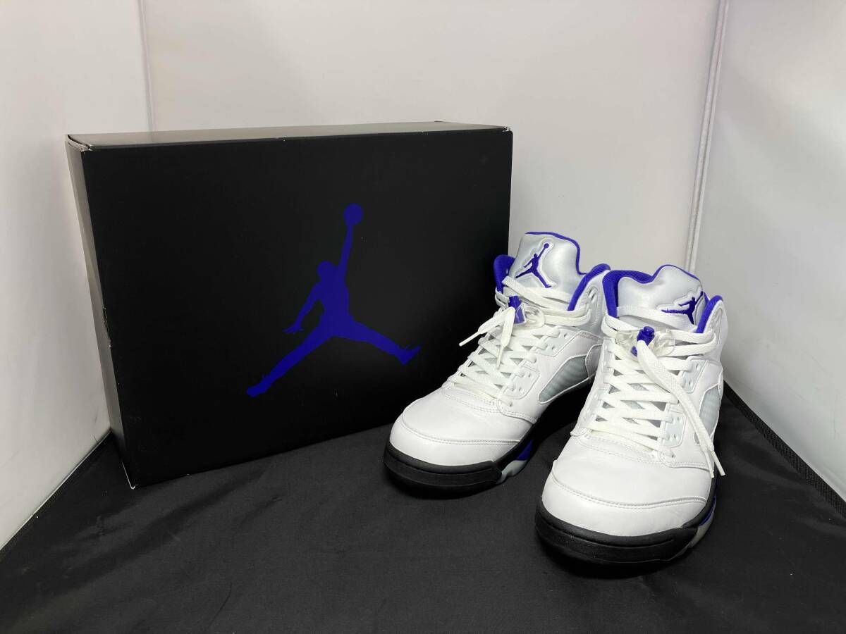 NIKE ナイキ DD0587-141 AIR JORDAN 5 RETRO エアジョーダン 5 レトロ スニーカー 29cm メンズ ホワイト系 白系 ※箱付 8,883円