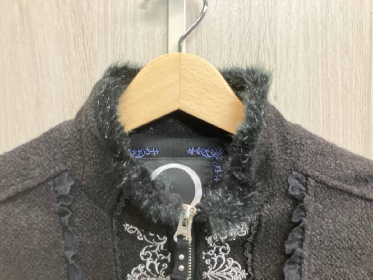 ozz oneste オッズオネスト コート ゴスロリ 刺繍 ブラック 編み上げ サイズ不明