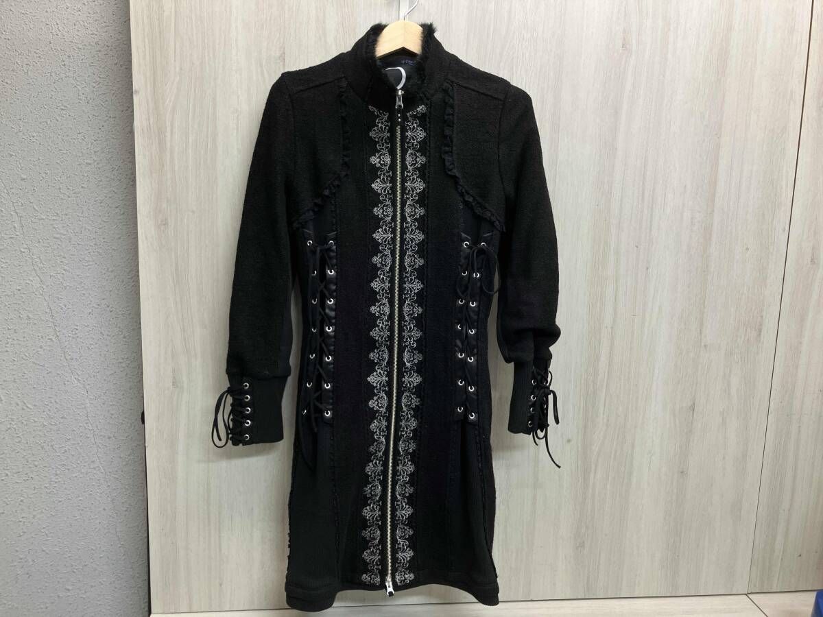 ozz oneste オッズオネスト コート ゴスロリ 刺繍 ブラック 編み上げ サイズ不明その他