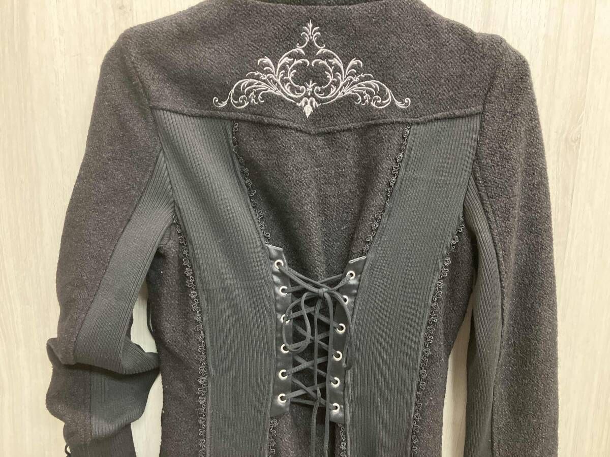 ozz oneste オッズオネスト コート ゴスロリ 刺繍 ブラック 編み上げ サイズ不明