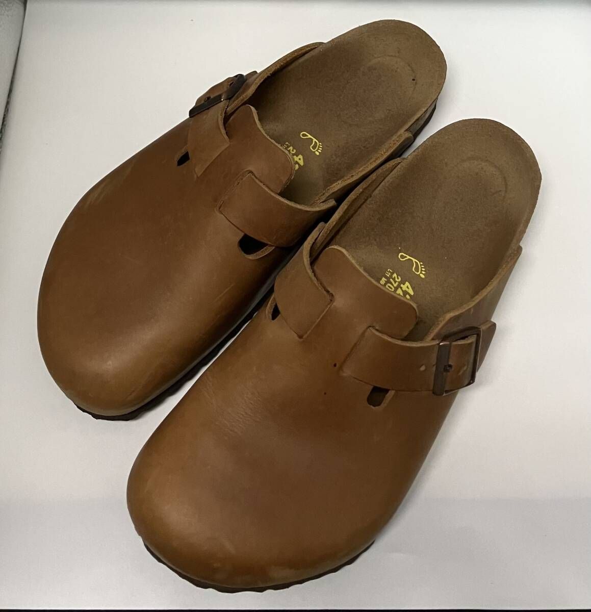 BIRKENSTOCK ビルケンシュトック サンダル BOSTON ボストン 27.0cm キャメル