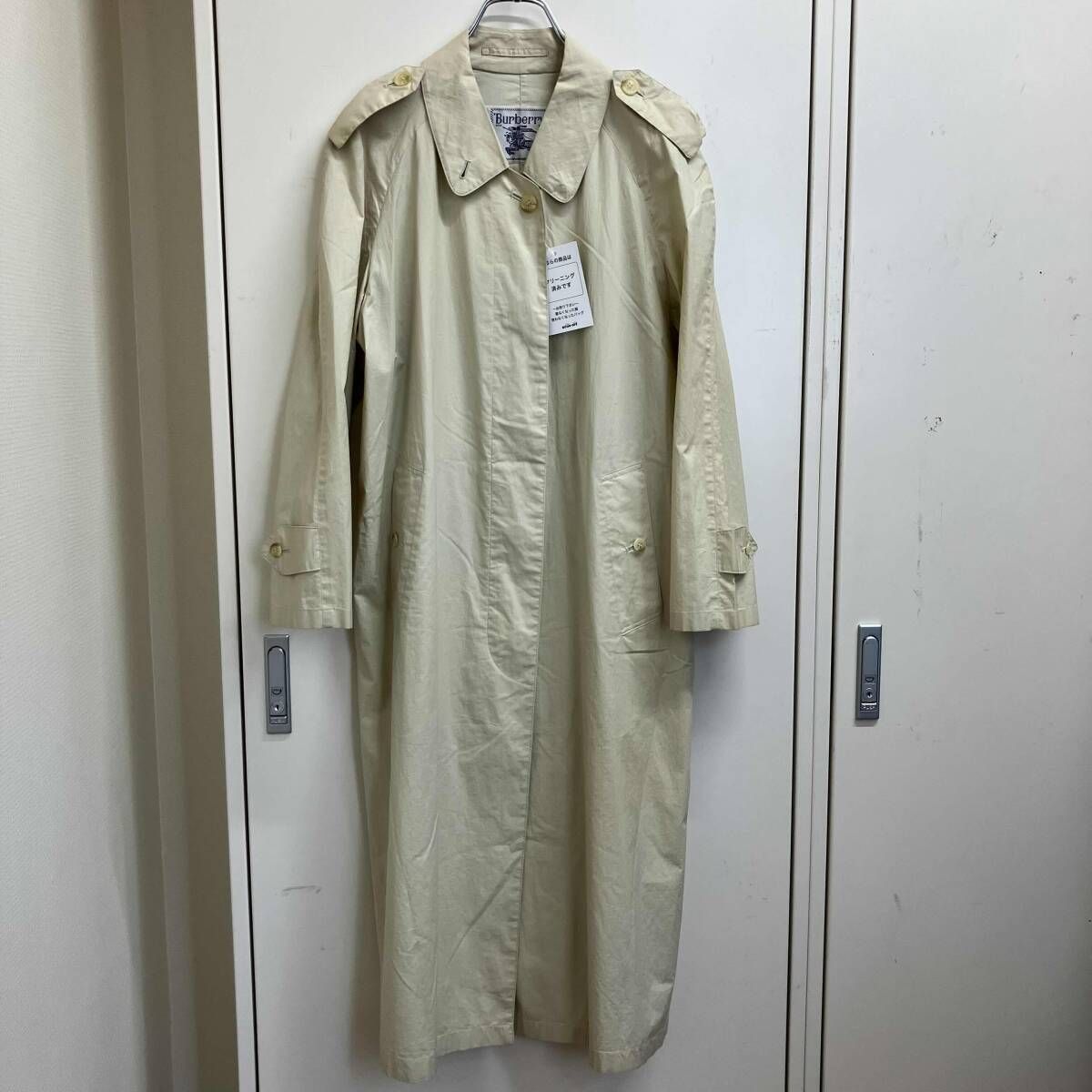 90s Burberrys LADY’S ステンカラーコート FD070-024-01 サイズ:7AR ベージュ バーバリー