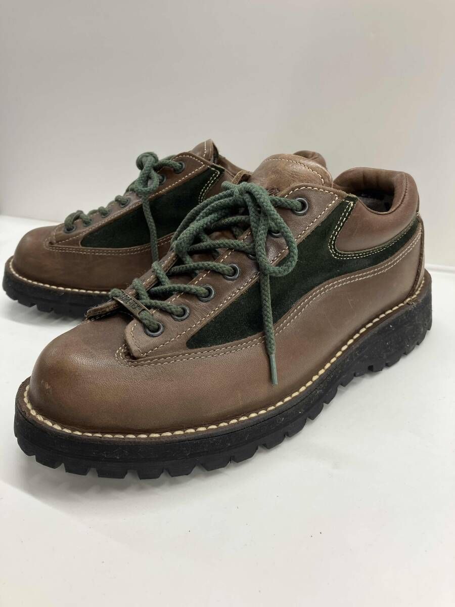 DANNER ダニー クレイターレイク ダークブラウン×モスグリーン GORE-TEX LOW ローカットスニーカー レザー レディース