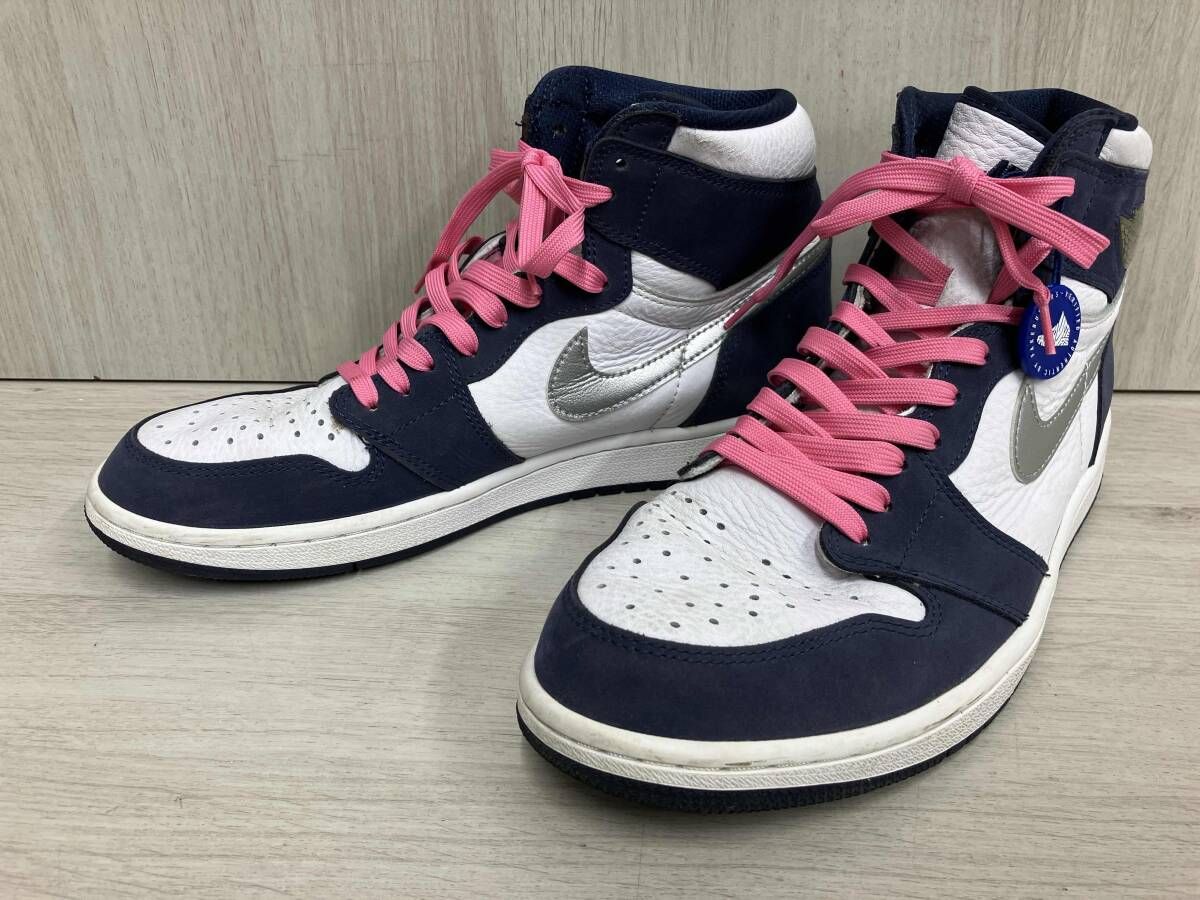NIKE Air Jordan 1 High OG CO JP スニーカー 28cm ホワイト×ネイビー DC1788-100