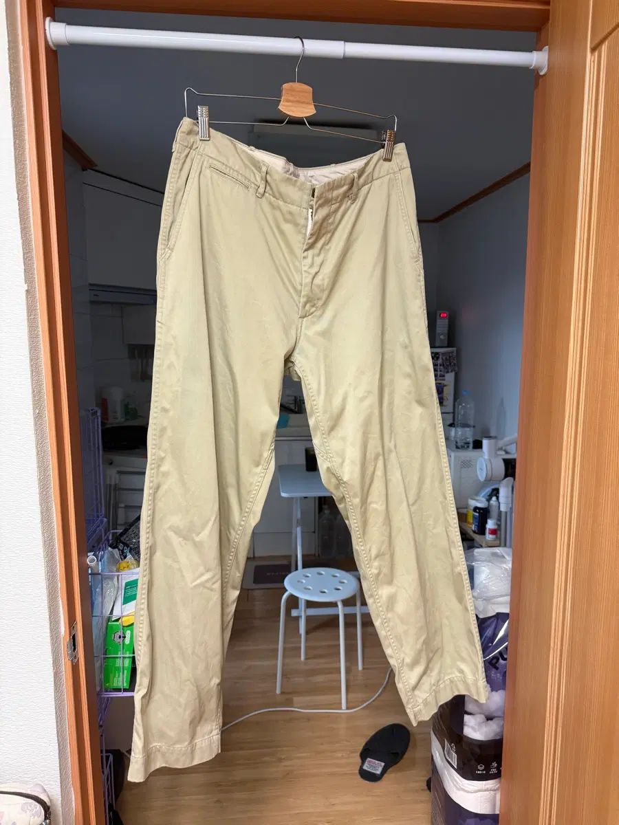 nanamica(ナナミカ) ワイド チノパンツ カーキ 34サイズ