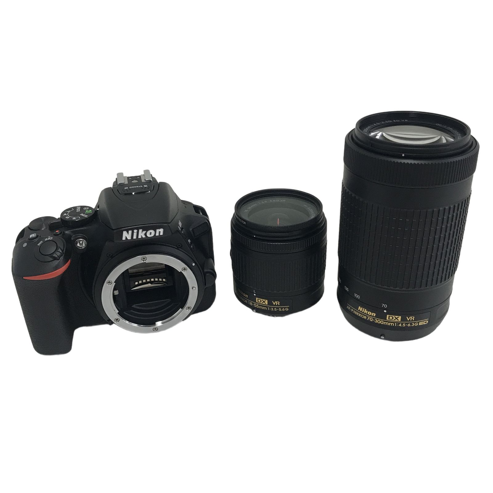 Nikon D5600 ニコン デジタル一眼レフ ダブルズームキット 18-55mm 70-300mm VR Kit カメラ 中古 W11515402
