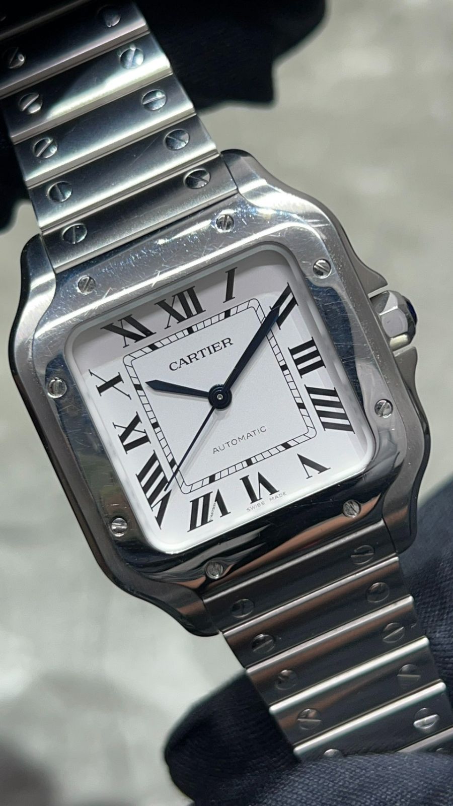 CARTIER カルティエ サントスドゥカルティエMM 2024年2月印 中古品 WSSA0029
