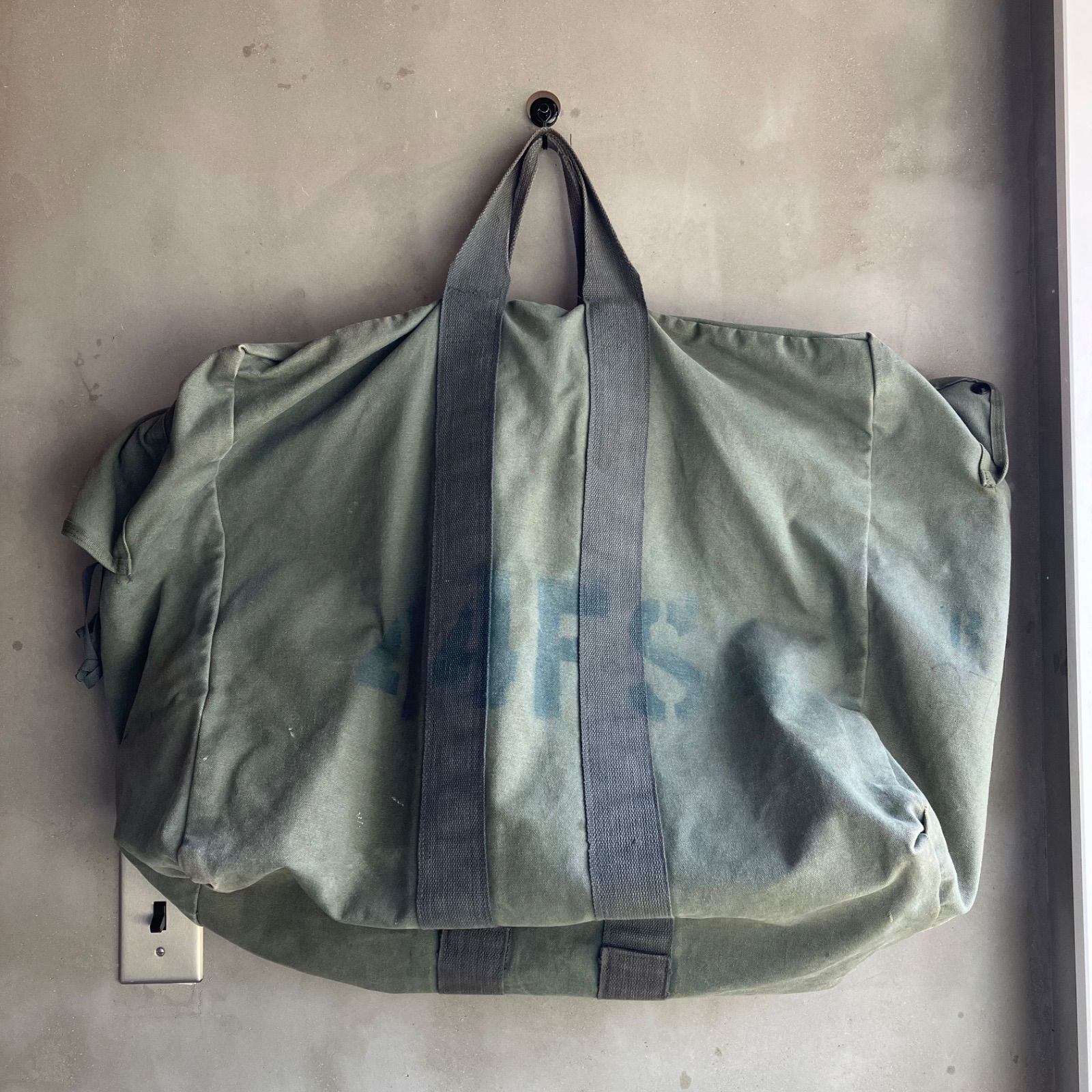 80s USAF フライヤーズキットバッグ アビエイターバッグ ボストンバッグ アメリカ軍 空軍 コットンキャンバス