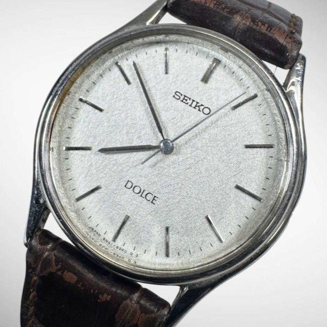 [Working Product/Brand New Battery Replaced] SEIKO Seiko Dolce Dolce 8N41-6060 Round Watch Silver Current Condition