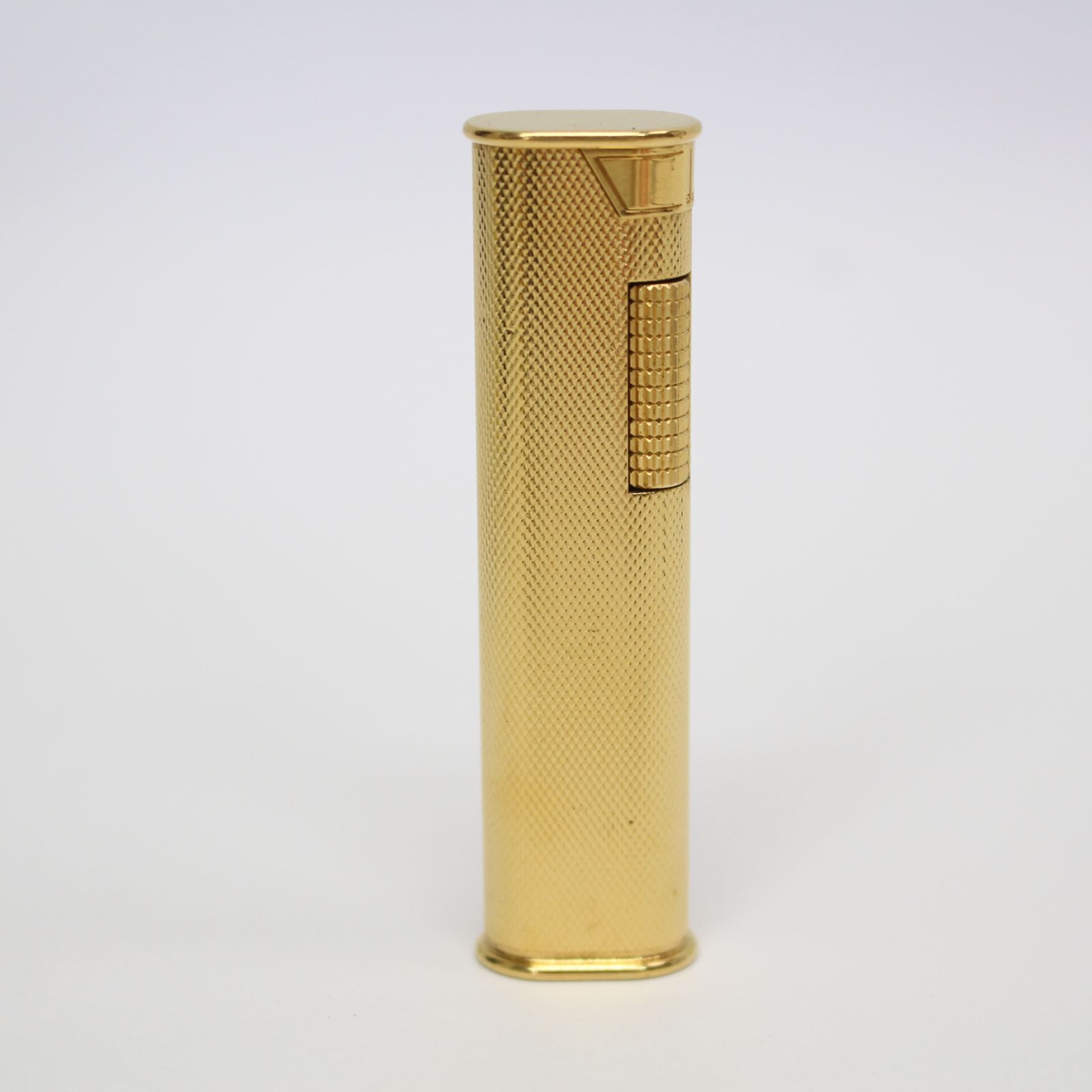 032)dunhill ダンヒル スリム ローラー式ガスライター ゴールド ジャンク品