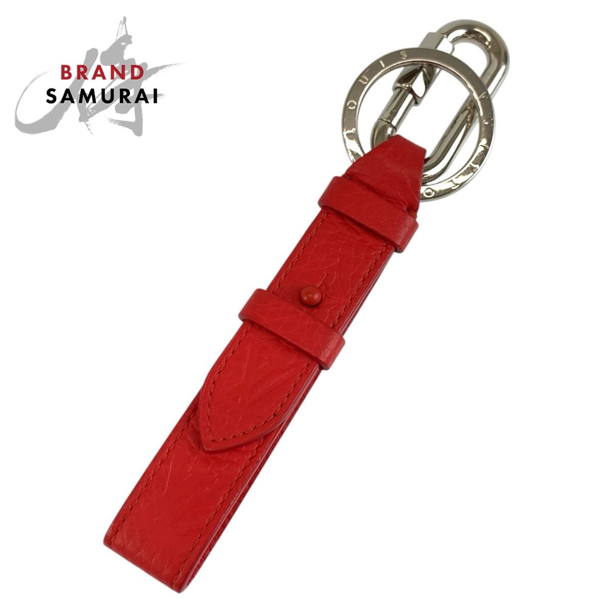 美品 LOUIS VUITTON ルイヴィトン ポルトクレ ドラゴンヌ レッド シルバー金具 レザー MP2364 キーホルダー キーリング メンズ 604047【中古】