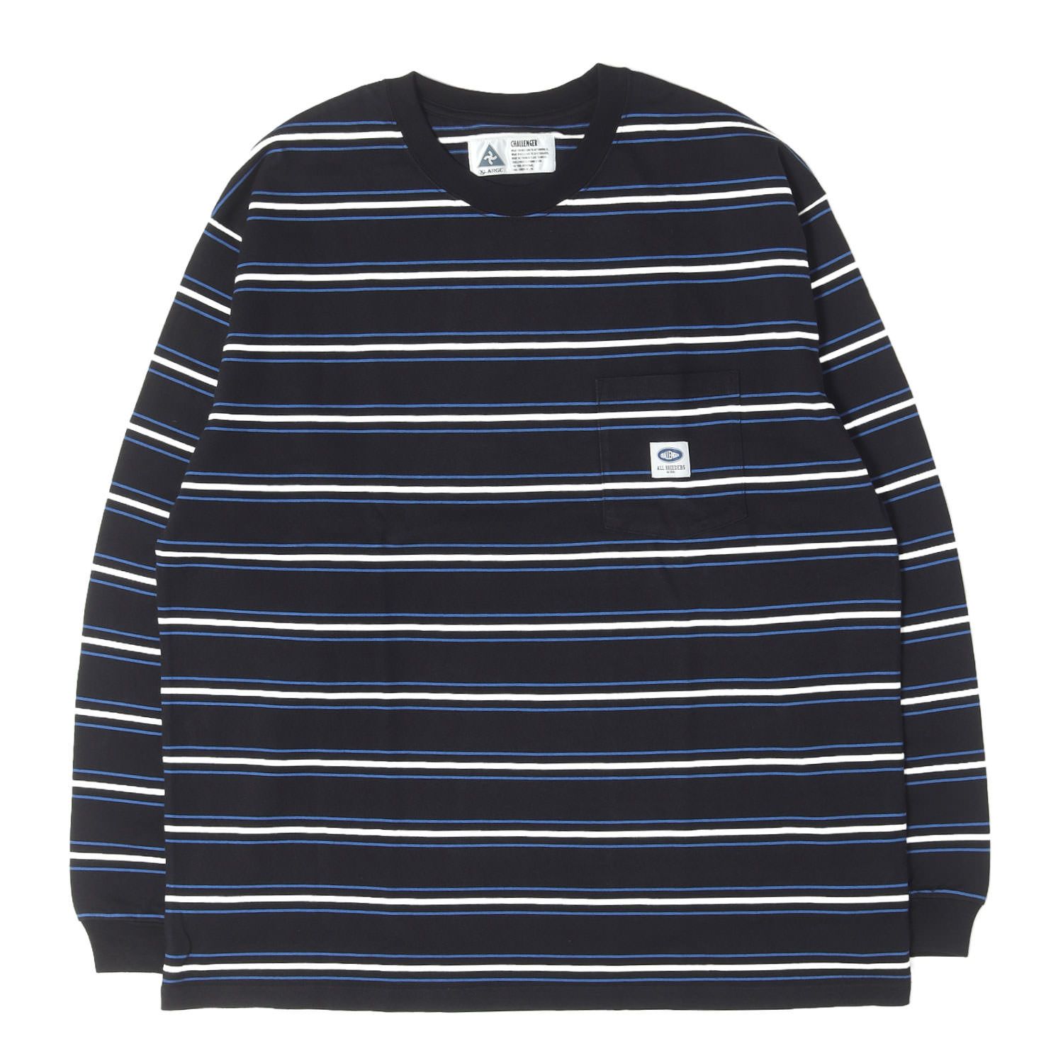 【新品】CHALLENGER チャレンジャー Tシャツ ブラック 黒 XL 26SS ボーダー ロングスリーブ ポケット Tシャツ L/S AUTHENTIC BORDER TEE トップス カットソー 長袖【メンズ】 13,027円