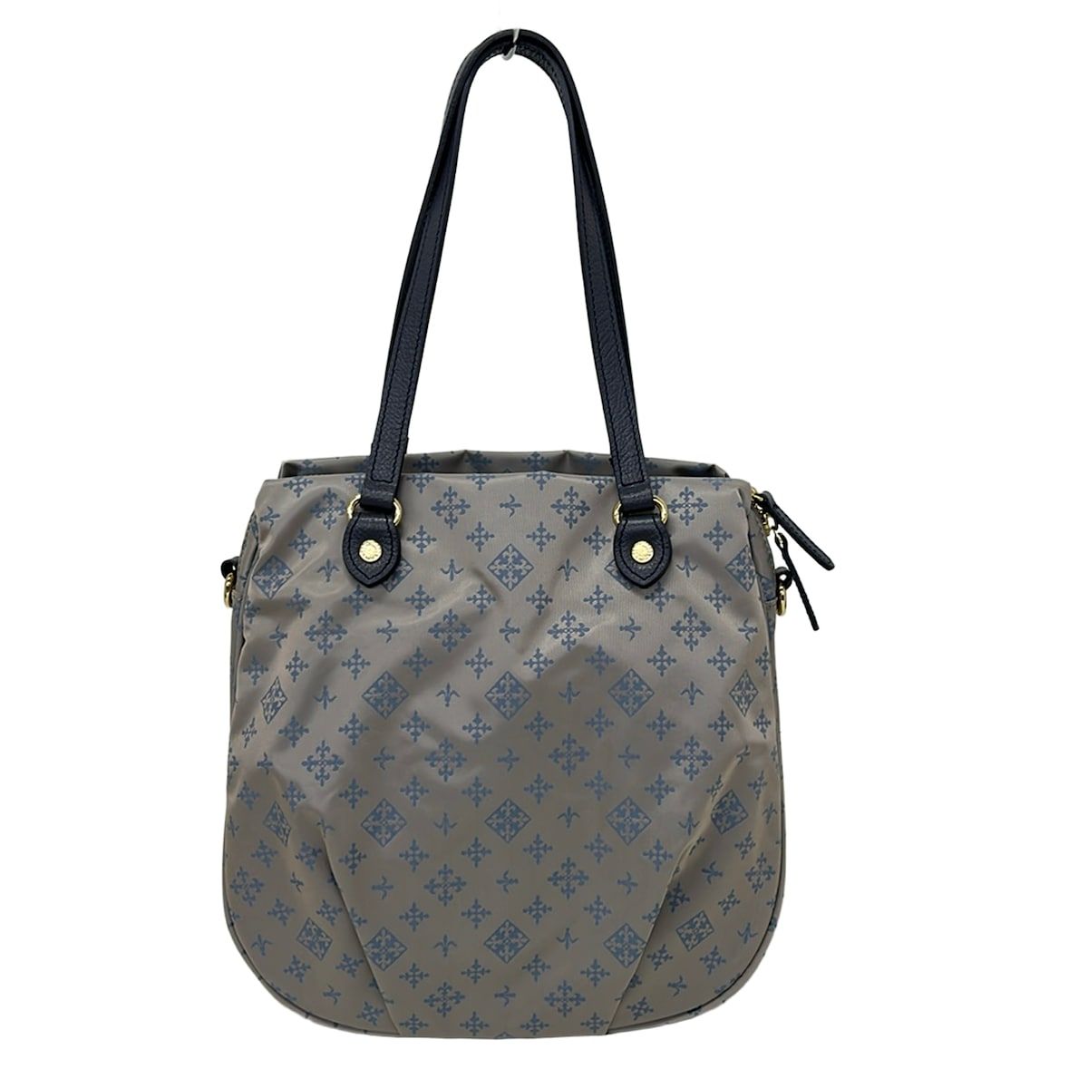 russet(ラシット) トートバッグ美品 - グレー×ブルーグレー×ダークネイビー レザー 7,098円