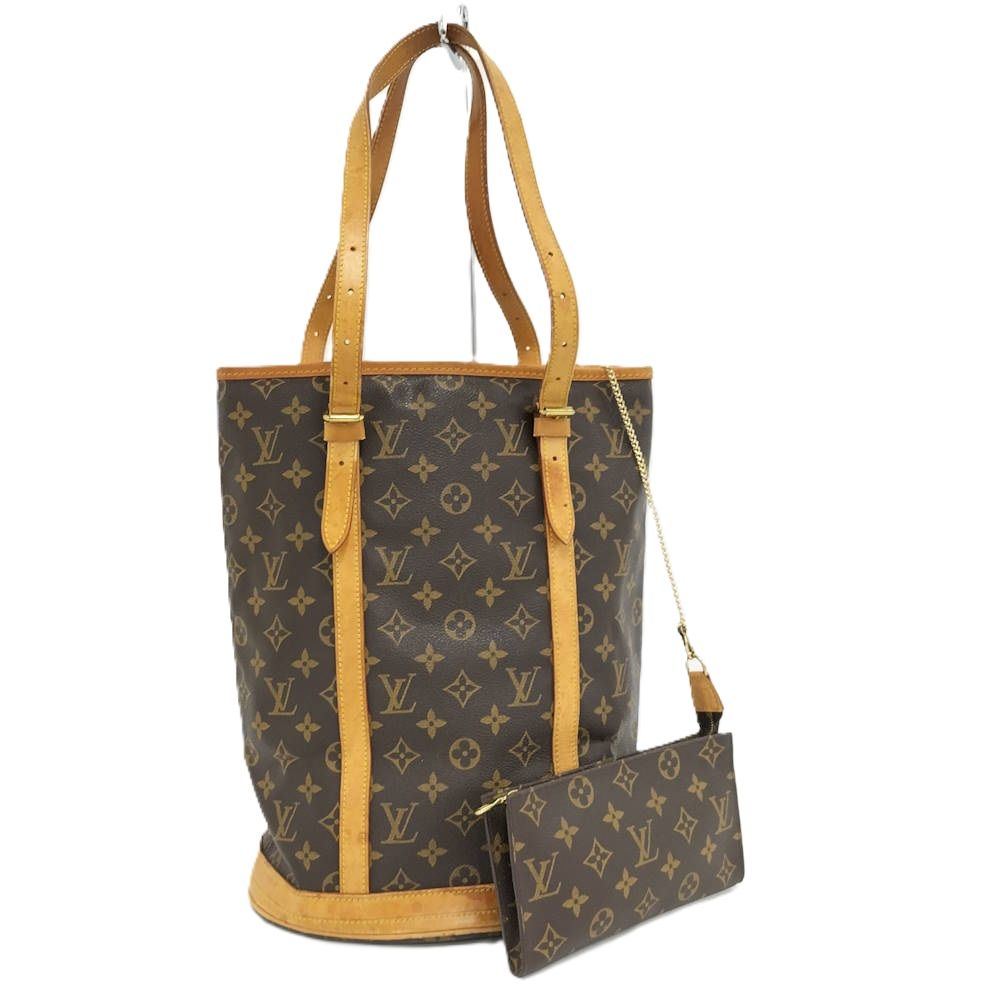 LOUIS VUITTON バケット27 ショルダーバッグ ポーチ付き モノグラム M42236 DK2100