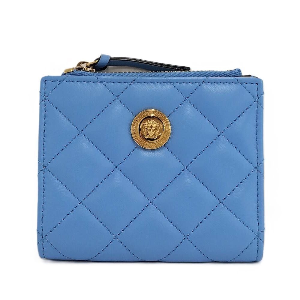 VERSACE キルティング 財布 レザー ブルー系 23,280円