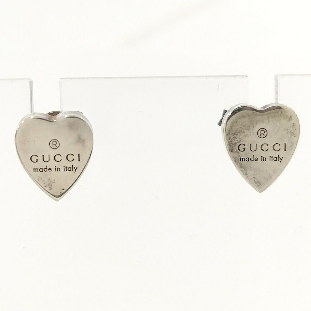 GUCCI ハートモチーフ ピアス SV925 シルバー 3.3g