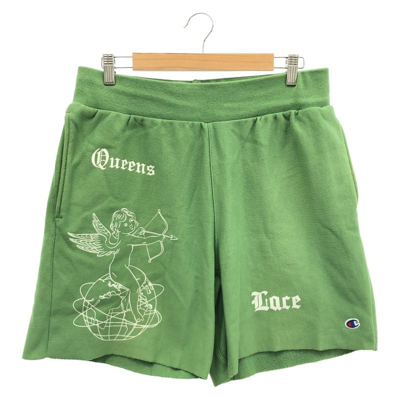 【中古】INNOCENCE Chanpionボディ スウェットハーフパンツ L グリーン イノセンス[92]