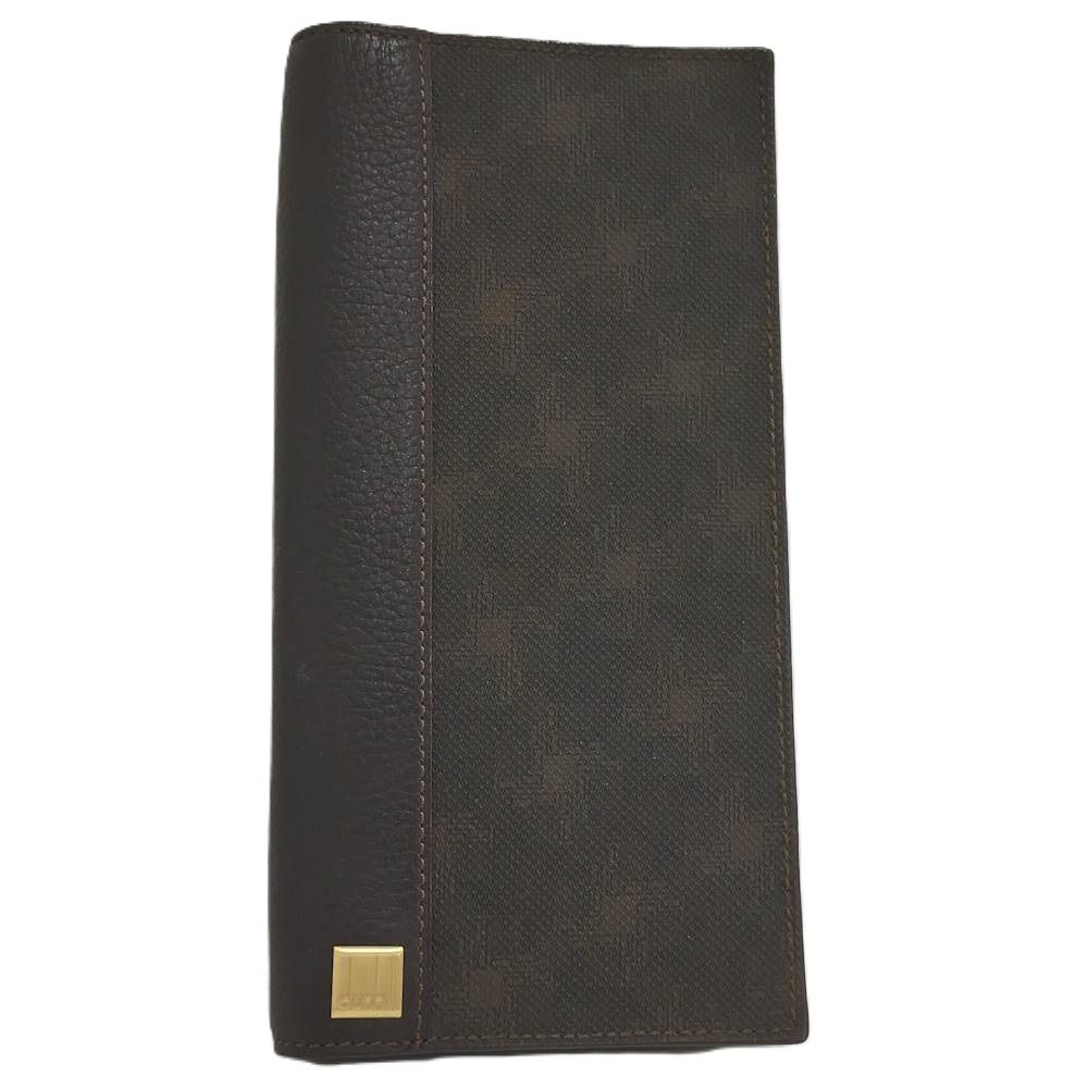 dunhill 二つ折り長財布 レザー PVCコーティング ブラウン系 L2H710B 10,880円