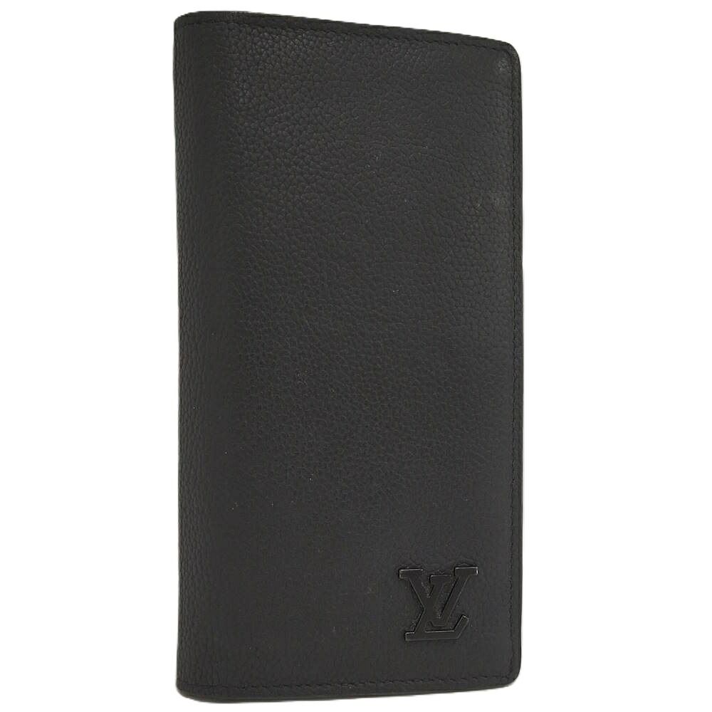 LOUIS VUITTON ポルトフォイユブラザ NM 二つ折り長財布 アエログラム グレインレザー ノワール M69980