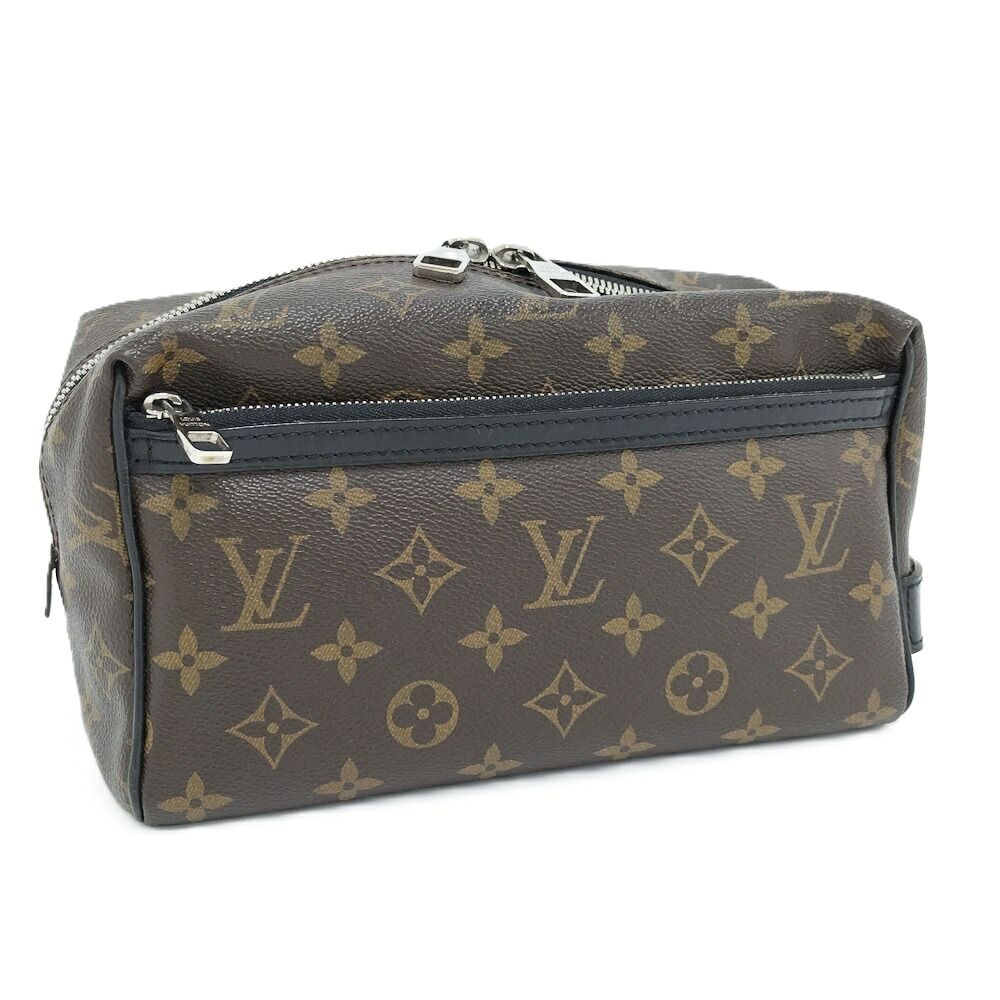 LOUIS VUITTON トゥルース トワレ セカンドバッグ モノグラム マカサー ブラウン M40378