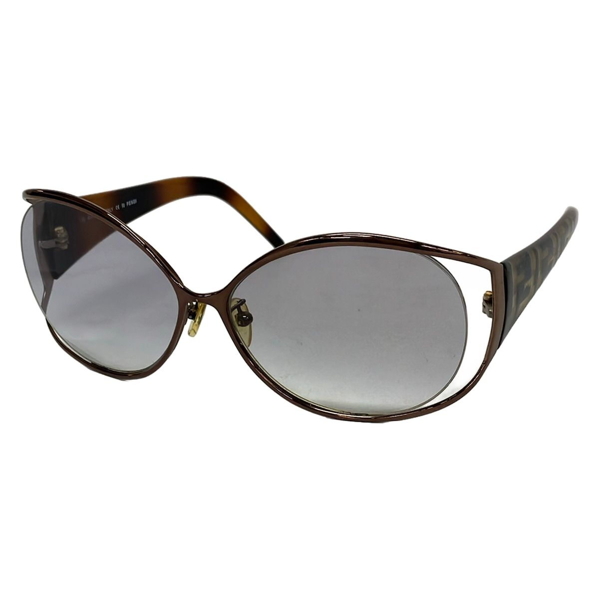 FENDI(フェンディ) サングラス - FS373AF グレー×シルバー ズッカ柄 6,237円