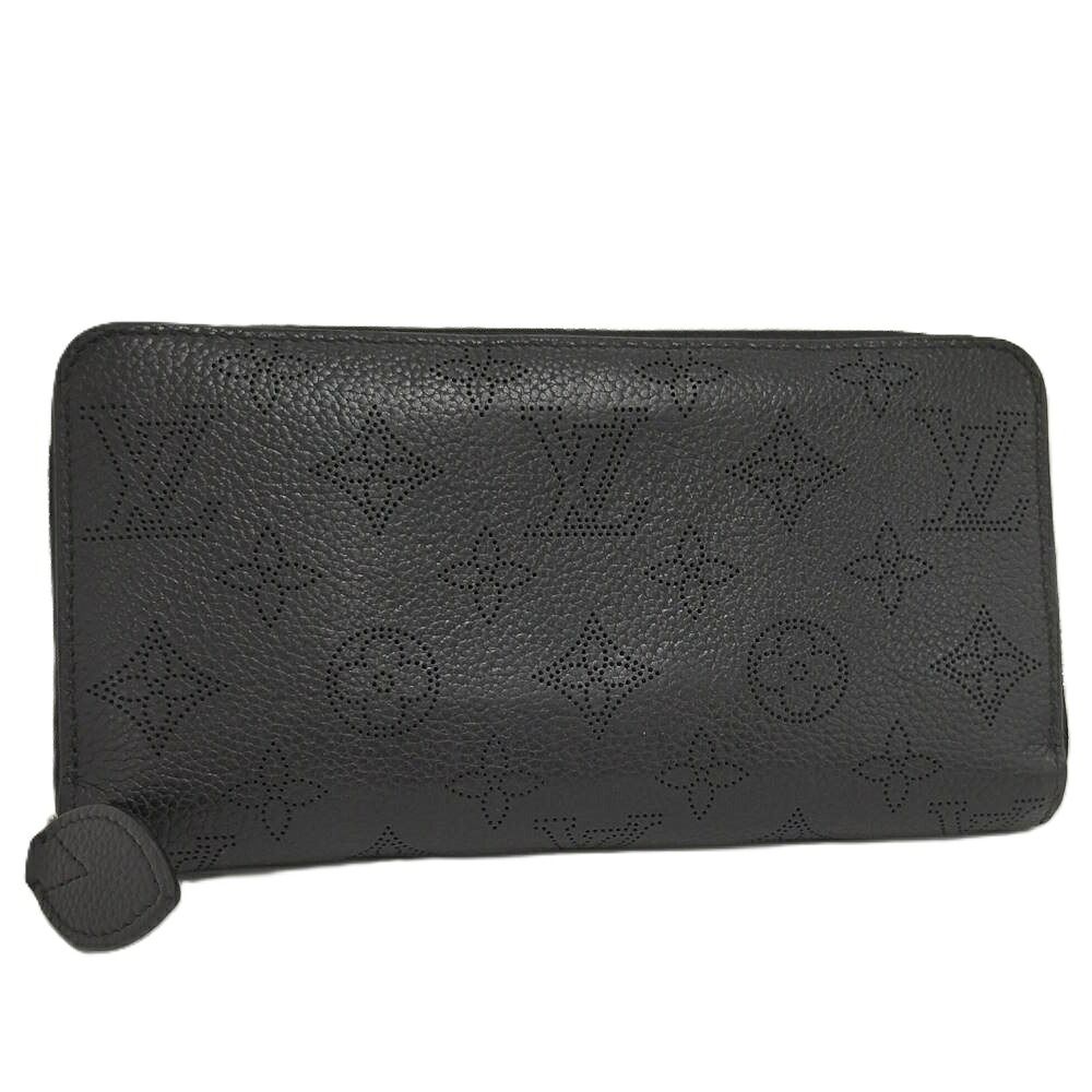 LOUIS VUITTON ラウンドファスナー長財布 ジッピーウォレット モノグラムマヒナ ノワール M61867