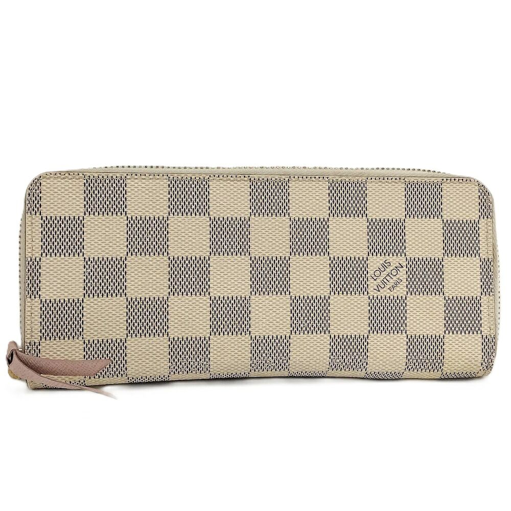 LOUIS VUITTON ポルトフォイユクレマンス ダミエアズール×ローズバレリーヌ N61264