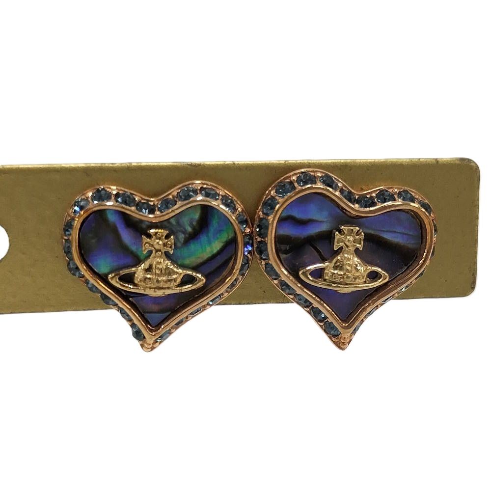 Vivienne Westwood ペトラ ハート オーブ シェルピアス ブルー