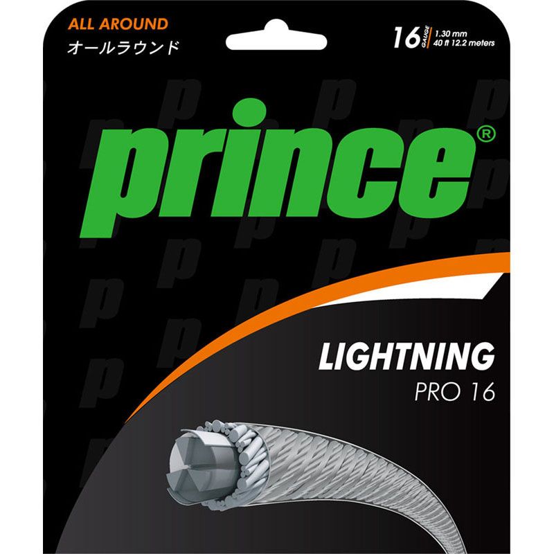 【ロット販売：入り数5】 プリンス Prince ライトニングプロ 16 テニス ガット･ラバー 硬式ガット 7J78111、クリアー