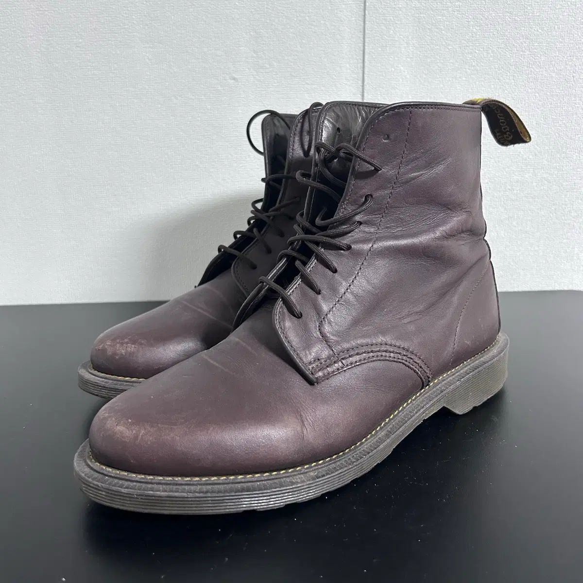 DR. MARTENS ジェフ(JEFF) 8 ホール ブラウン ブーツ(uk8/270)