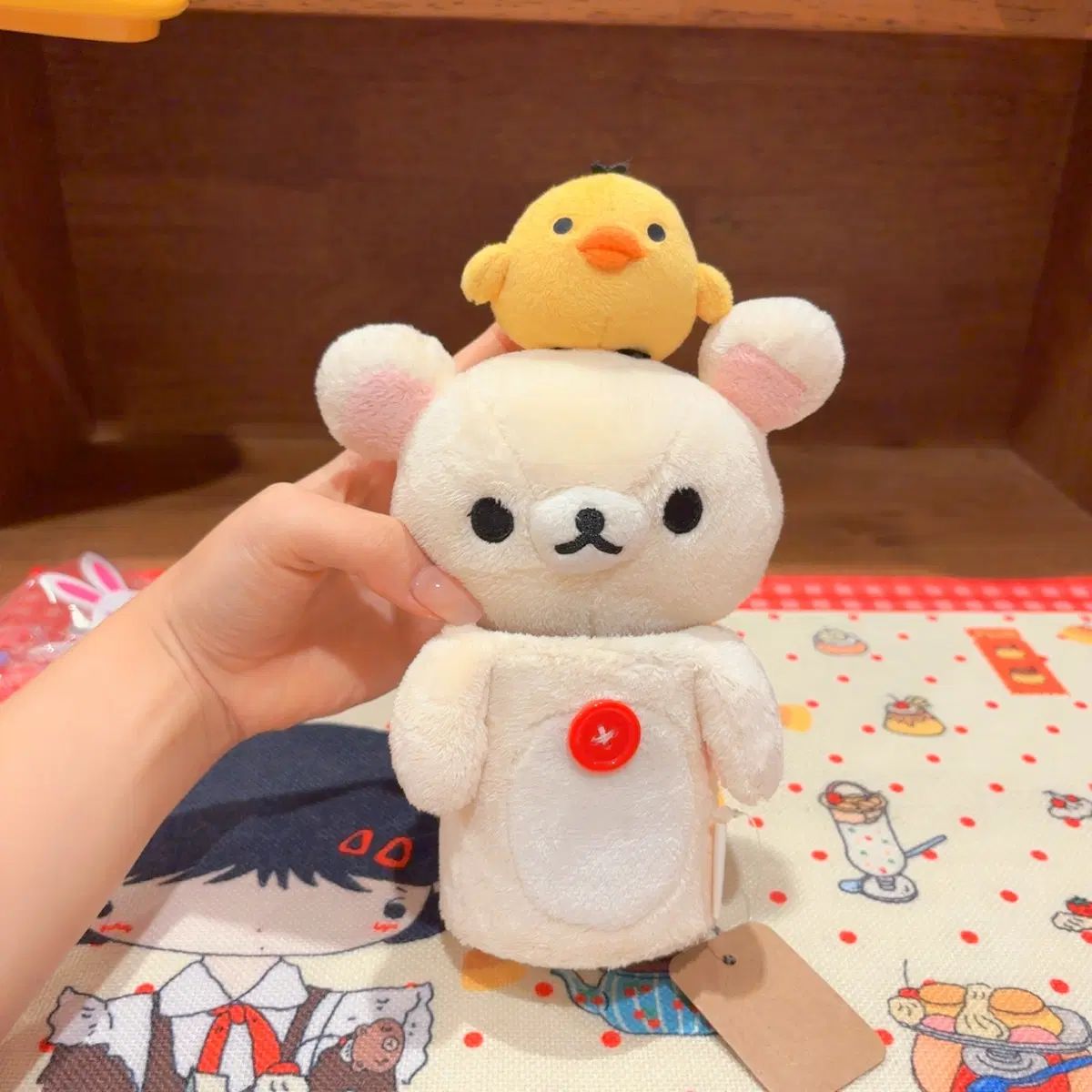 クラシック San-X コリラックマ キイロイトリ ぬいぐるみ 収納ボックス