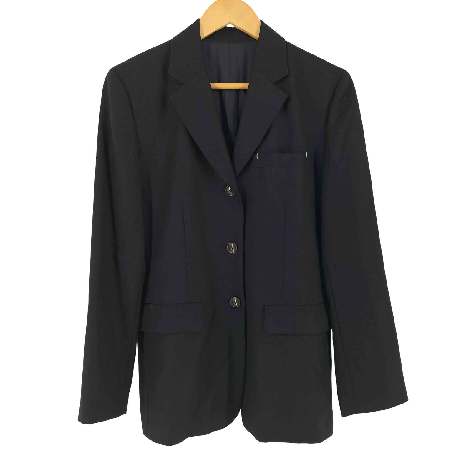 アイエスイッセイミヤケ I.S. ISSEY MIYAKE 90s ウール センターベント 3B テーラードジャケット レディース M 12,255円